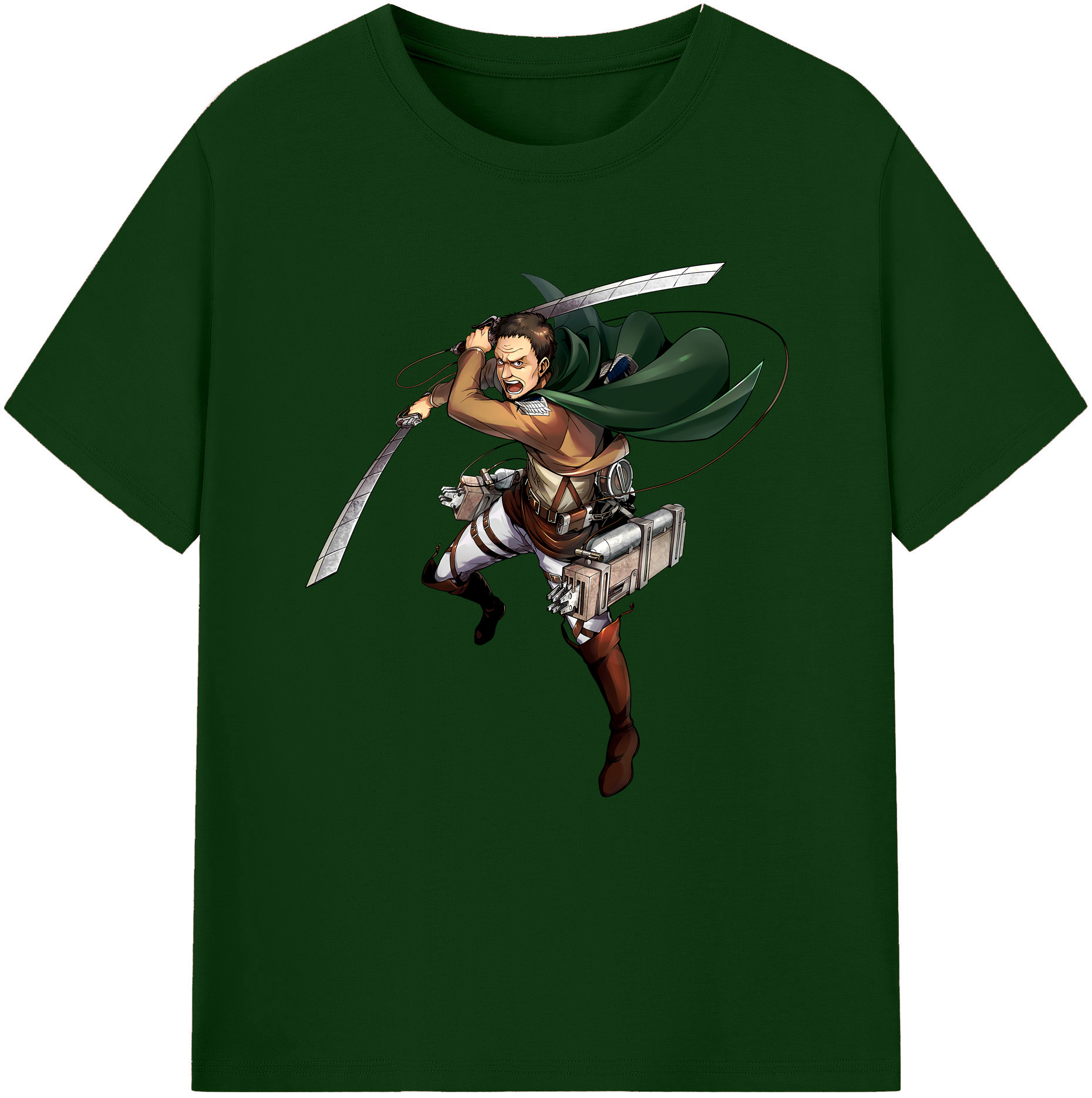 （画像用） 進撃の巨人 Attack on Titan 綿100％半袖Tシャツ（フロントプリント）